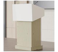 Modern Wooden Podium - Professional Speaker Stand for Presentations Lectures & Seminars - Ideal for Churches Schools Restaurants & Teachers' Reception