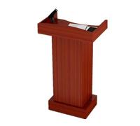 Modern Wooden Podium with Drawer & 2 Open Storage Compartments - Ideal Conference Table & Church Lectern Stand for Presentations Events Public Speaking & Lectures