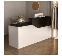 Modern Wooden Reception Desk for Lobby Salon Retail and Home Office - Stylish Cashier Solution for Efficient Customer Service and Elegant Design