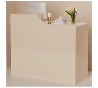 Modern Wooden Reception Desk Front Counter Table for Salons & Retail Stylish Welcome Desk for Checkout & Transactions Versatile Reception Area Furniture