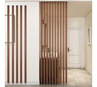 Modern Wooden Room Divider 2-Piece FreestandingFloor-to-Ceiling Partition for Home & Apartment Décor 175cm/68.8in Tall Stylish Space Separator