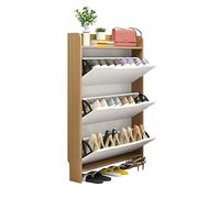 Modern Wooden Shoe Rack - Stylish Large Capacity Shoe Cabinet for Entryway Space-Saving Design Perfect for Narrow Halls and nized Storage