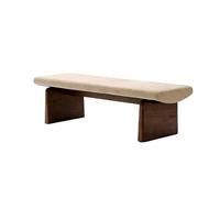 Modern Wooden Sofa Bench for Bedroom & HotelStylish Fabric Shoe Changing Bench Ideal for Leisure & Decor Perfect for MomsSpaceSaving Design