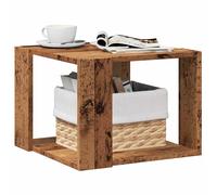Modern Wooden Square Living Room Coffee Table Side End Sofa Tables With Shelf