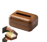 Modern Wooden Tissue Box, Solid Wood Organizer, 10x5 Inches Tabletop Storage Container with Durable Build, Rustic Tissue Holder, Wood Box with Stylish Design, Bathroom Kitchen Accessory for Homec