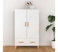 Modern Wooden White 2 Door Home Storage Cabinet Unit With Drawer Wood Cabinets
