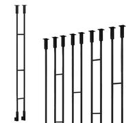 Modern Wrought Iron Railing - Stylish Balcony and Staircase Posts in Black, White, and Gold, Height Adjustable from 1.3 to 7.9 Feet, Elegant Indoor Safety Solution for Lofts and Villas