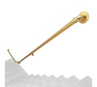 Modern Wrought Iron Stair il Wall-Mounted Railing for Interiors Simple Design Available in Gold Silver Black White Yellow - 16.4ft (500cm)