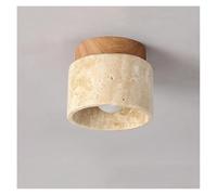 Modern Yellow Marble LEDCeiling Fixture for Balconies Hotel Lobby & CorridorWarm