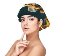 Modern Yellow Sweater Guinea Pig Satin Bonnet Silk Bonnet for Sleeping, Double Layer Adjustable Elastic Hair Bonnet Night Sleep Cap for Women Curly Hair