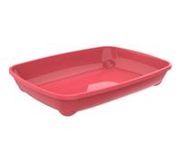 Moderna Arist-O-Tray-Cat Litter Tray 36.7 x 27.1 x 6.2 cm-Spicy Coral