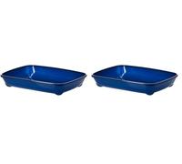 Moderna Cat litter Tray, Blue Berry 37cm (Pack of 2)