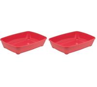 MODERNA CAT LITTER TRAY SPICY CORAL 42CM (Pack of 2)