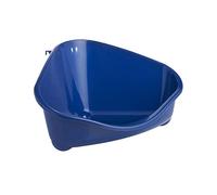 Moderna Corner Litter Pan Deluxe - For Rabbits & Guinea Pigs - Large 49 x 34.6 cm - Blue