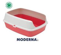 Moderna Maryloo Rim Litter for Cats Spicy Coral - One Size