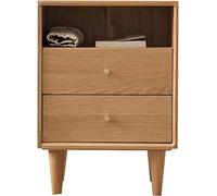 ModernAndMinimalistBedsideTableWood,NordicNightstandSetOf2ForBedroom,JapaneseStyleBedsideCabinet2Drawer,SideTableStorageUnit40X35X55CM(Color:A) needed