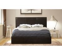 Modernique Bed Frame with Hidden Storage: Brown/Super King