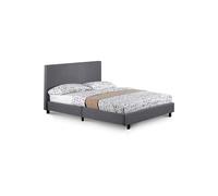 Modernique Bilancio Normal 3ft Grey fabric Bed | Size: Double Modernique Grey Double