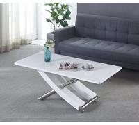 Modernique Gloss Finish Coffee Table, Stunning Italian Design in White Modernique White