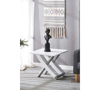 MDF Gloss Finish Side End Table Modernique White One Size