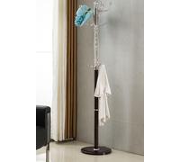 Sheer Metal and transparent Tube 185 cm High Coat Rack with Heavy Sturdy 38 cm Base. Modernique Brown One Size