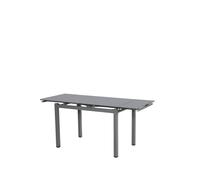 Modernique Tempered Glass Extending Large Dining Table 110 cm to 170 cm in Grey Modernique Grey