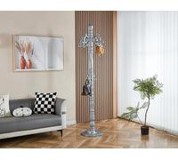 Modernique Vintage Style Coat Stand Rack in White Black Brown & Grey 198 cm Tall (Grey)