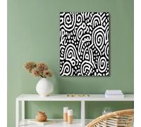 Modernism Prints, 16x20in Unframed Abstraction Lines Black White Artwork Posters, Pictures Wall Art for Home Decor, Modern Kitchen, Bathroom, Living Room, Dining Room