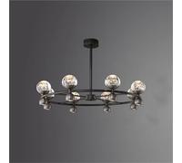 Modernist Black Iron Glass Globe - Modern Round Lamps for Living Room Dining Room Decoration, Home décor