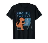 Modernist Dino Architect of The Mesozoic Blueprint T-Shirt