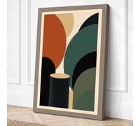 Modernist Forms Geometric Canvas Wall Art Print 30x20 Inch