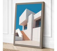 Modernist Forms Industrial Canvas Wall Art Print 30x20 Inch
