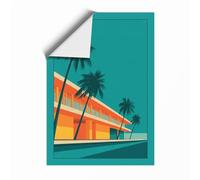 Modernist Palms and Form Mid-Century Unframed Wall Art Print A2 (59.4×42cm), Wall Decor for Living Room, Bedroom, Office & Home, Art Gift