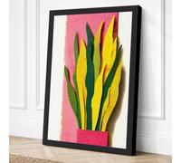Modernist Plant Form Canvas Wall Art Print 24x16 Inch (61 x 41 cm)