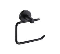 Showerdrape Modernity Toilet Roll Holder Black, Black