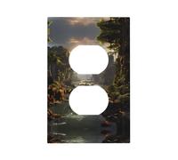 Modernmountains and Rivers Printed Decorative Switch Covers - Durable Wall Panels for Light and Socket Switches