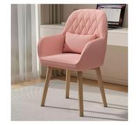 ModernSwivel Dining ChairsUpholstered Linen Fabric for Kitchen Living Room OfficeStylish Pink Set of 2