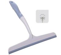 ModernTop 25cm shower scraper, ergonomic handle, with 1 hook - applicable windows, bathroom glass, shower doors, car windows, white