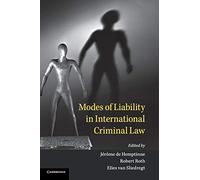Modes of Liability in International Criminal Law