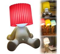 Modest Mike Naughty Night Lamp, Modest Mike Lamp, Shy Boy Night Light, Shy Boy Table Lamp, A Little Shy Man Creative Lamp, Creative Night Light, OMG That Wiener Switch (Red-B)