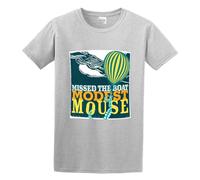 Modest Mouse Missed The Boat Mens T-Shirt Graphic Unisex Tee Grey M