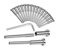 Modest Steel Cable Railing Hardware Weatherproof Constructions Mount for Residential Commercial Space Erosion Resistant Fittings