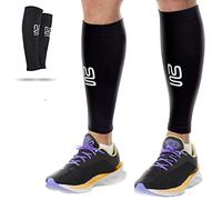 Modetro Sports Calf Compression Sleeves for Men Women - 20-30mmhg Footless Leg Socks 2 Pack - Calf Support for Running, Fitness, and Shin Splints, Torn Muscle Pain Relief