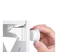 MODEVO Premium Baby Magnetic Cabinet Locks - 10 Pack Invisible Child Safety Latches with 2 Keys - No-Drill Baby Locks for Drawers, Cabinets & Cupboards - Easy to Install Baby Proofing Kit