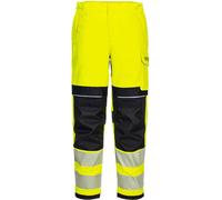 (Yellow/Black, 26") Portwest PW3 FR Hi-Vis Women's Work Trousers
