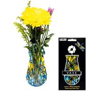 MODGY Expandable Flower Vase Plastic Decorative Modern Vases for Flowers Centerpieces Dining Table Decor Living Room Bathroom Wedding Office, with Suction Cup, Louis C. Tiffany Dragonfly, 7.5” x 4”