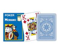 Modiano Poker 4 Jumbo Index Light Blue