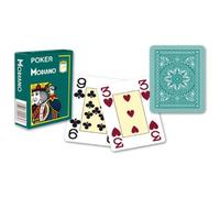 MODIANO POKER PLAYING CARDS DECK DARK GREEN 4 JUMBO LARGE INDEX PLASTIC NEW