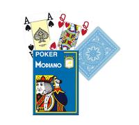 MODIANO POKER PLAYING CARDS DECK LIGHT BLUE 4 JUMBO LARGE INDEX PLASTIC NEW