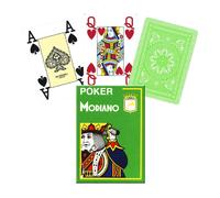 MODIANO POKER PLAYING CARDS DECK LIGHT GREEN 4 JUMBO LARGE INDEX PLASTIC NEW